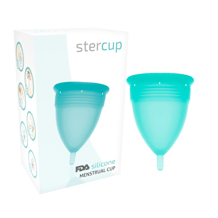 Stercup - Fda Silicone Menstrual Cup Aquamarine - Size s