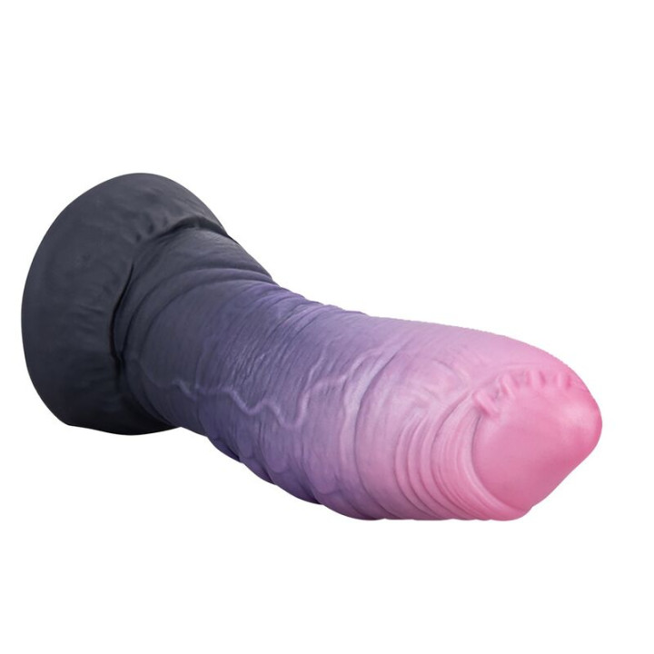 Power Monsters – Schrecklicher Teufel, Zweifarbiger Fantasie-Silikondildo, 24 cm ø 6 cm