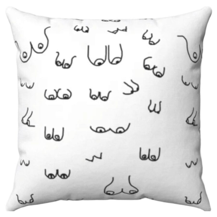 Diablo Picante - Cuscino Per Seni 30 x 30 Bianco