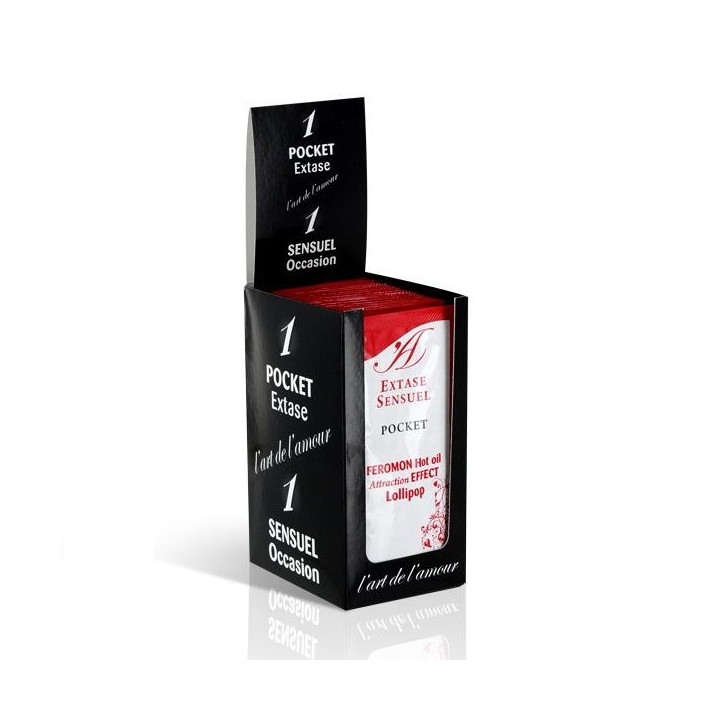 Extase Sensual - Óleo de Massagem Com Feromonas de Efeito Calor Pirulito 10 ml
