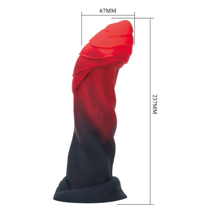 Power Monsters - Infernal Goliath Dildo Bicolor 25 cm ø 6 cm