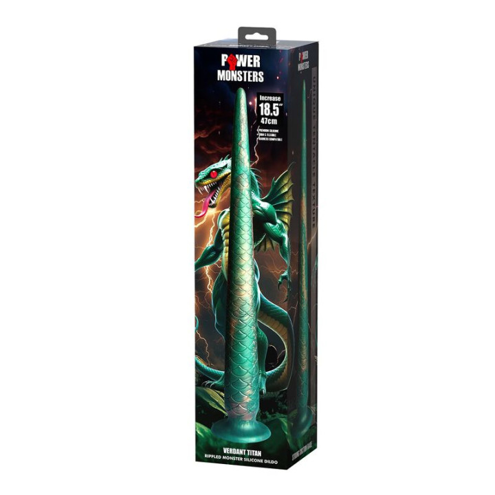 Power Monsters - Wildwyrm Tail Bicolor Fantasy Silikondildo 47 cm ø 4 cm