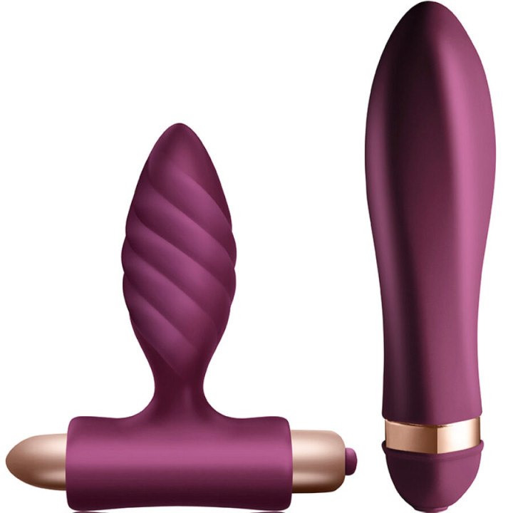 Climaximum - Kit Desire Vibrador Torcido + Plug Anal