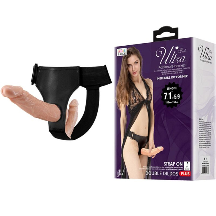 Baile - Ultra Passionné Double Godes Avec Harnais