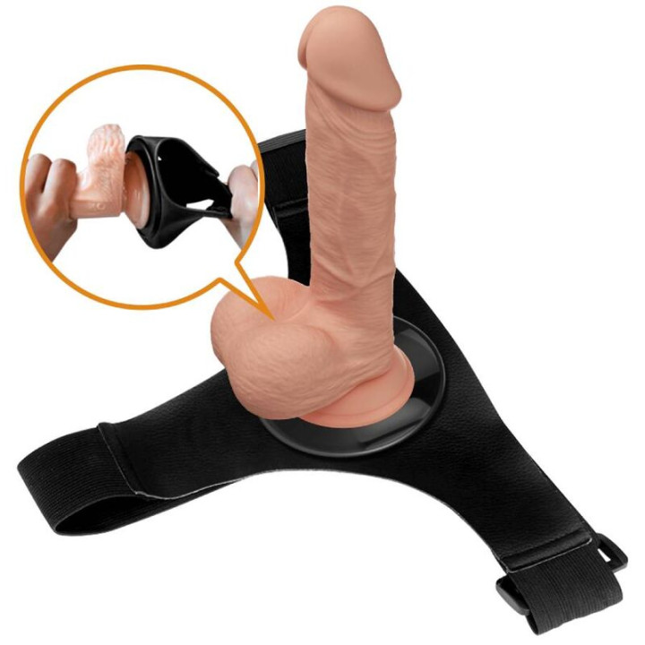 Pretty Love - Harness Briefs Universal Harness With Dildo Jerry 21.8 cm Natural