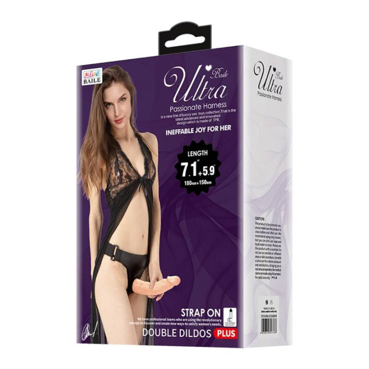 Baile - Ultra Passionate Harness Dobles Dildos Con Arnés