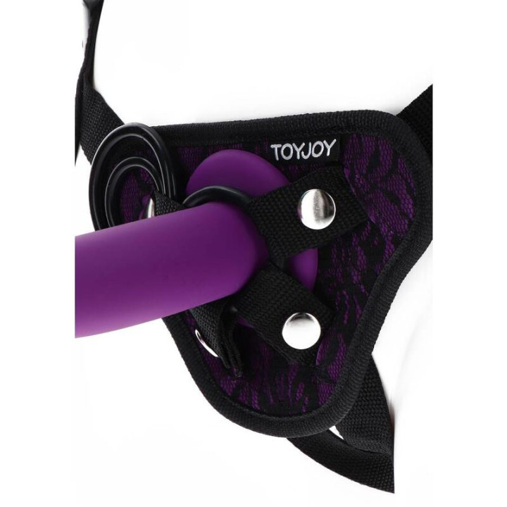 Get Real - Strap-on Lace Harness Purple