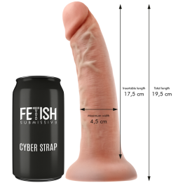 King Cock - Elite Comfy Adjustable Harness With Dildo 17.8 cm