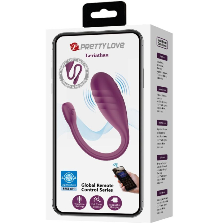 Pretty Love - Leviathan Wibrator Sterowany Aplikacją Fioletowy
