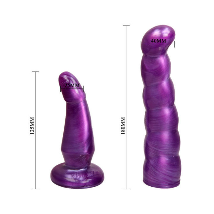 Baile - Lilac Female Anal And Vaginal Harness Gpoint 17 cm