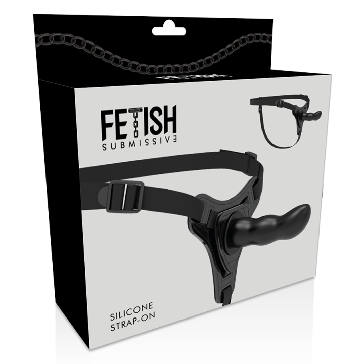 Fetish Submissive Harness - Silicone Nero Punto g 16 cm
