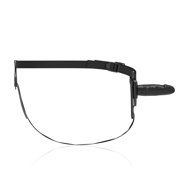 Fetish Submissive Harness - Realistisches Schwarzes Silikon 15 cm