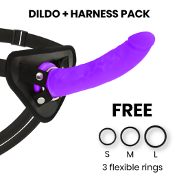 Delta Club - Toys Arnes + Dong Purple Silicone 20 cm -o- 4 cm