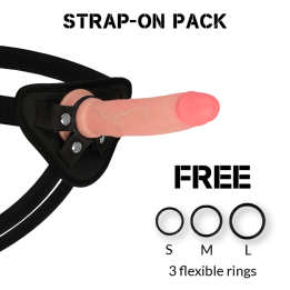 Rockarmy - Harness + Flüssiger Silikondildo Premium Avenger 19 cm -o- 3.98 cm