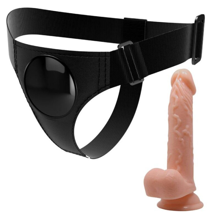 Pretty Love - Harness-Hose Universal-Harness Mit Dildo Kevin 19 cm Natural