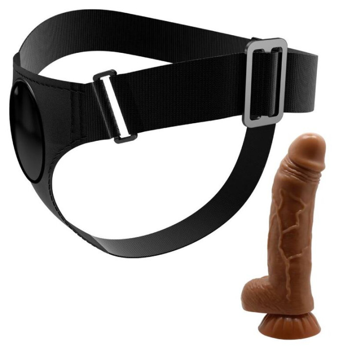 Pretty Love - Harness Briefs Universal Harness With Dildo Micheal 20 cm Black