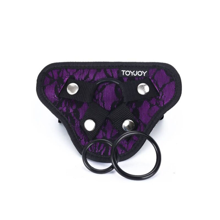 Get Real - Imbragatura in Pizzo Con Cinturino Viola