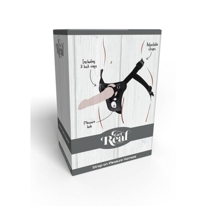 Get Real - Arnês de Prazer Strap-on Preto