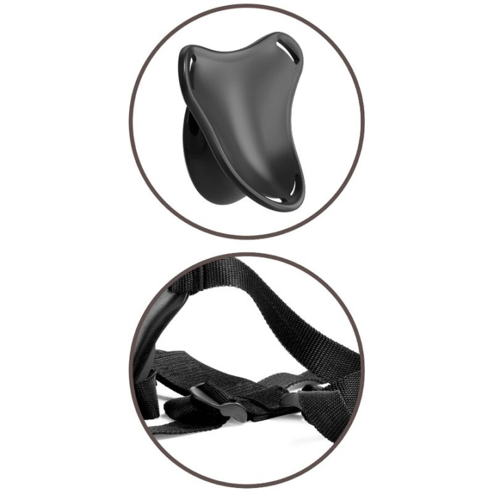 King Cock - Elite Harnais Réglable Avec Gode 15.2 cm Pour Débutants