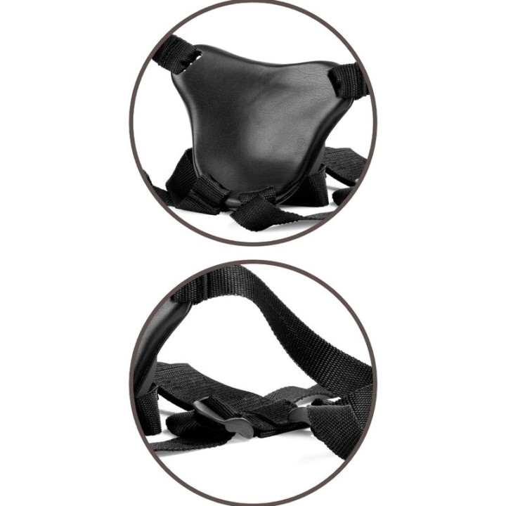 King Cock - Elite Arnês Ajustvel Confortvel Com Dildo 17.8 cm