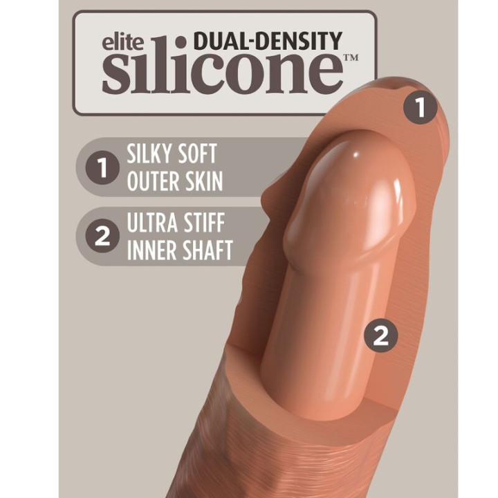 King Cock - Élite Arnés Ajustable Confortable Con Dildo 17.8 cm