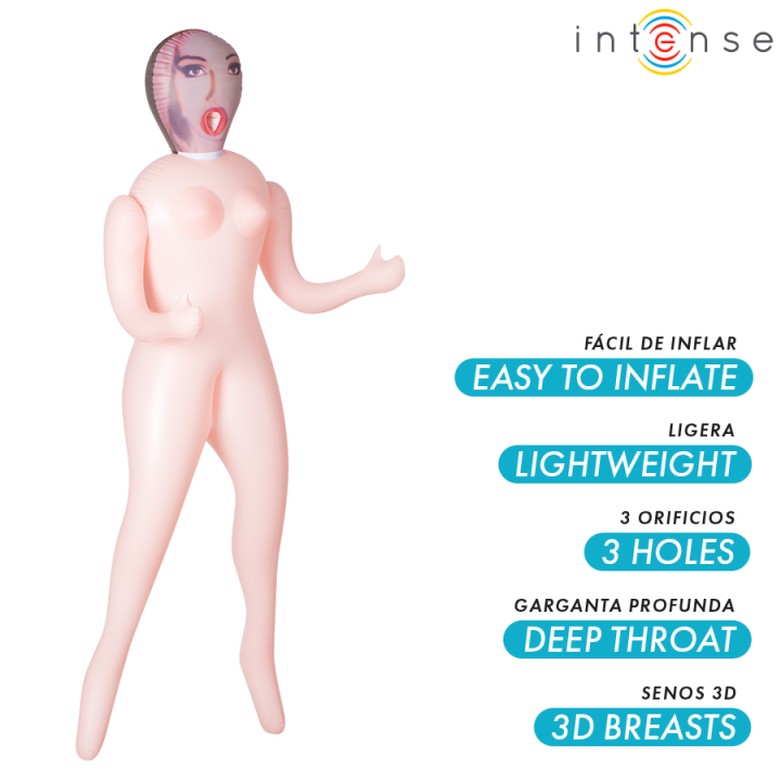 Intense Dolls - Monique Bambola Gonfiabile Con Tre Orifizi