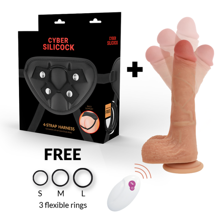 Cyber Silicock - Strap-on mr Rick Controle Remoto