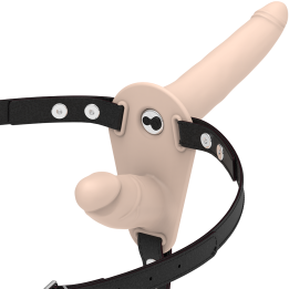 Fetish Submissive Harness - Vibratore Flesh up a Doppia Penetrazione