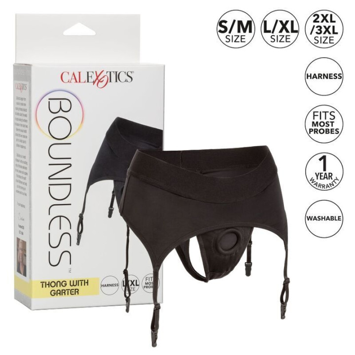 Calexotics - Perizoma Senza Sfilatura Con Giarrettiera s/m