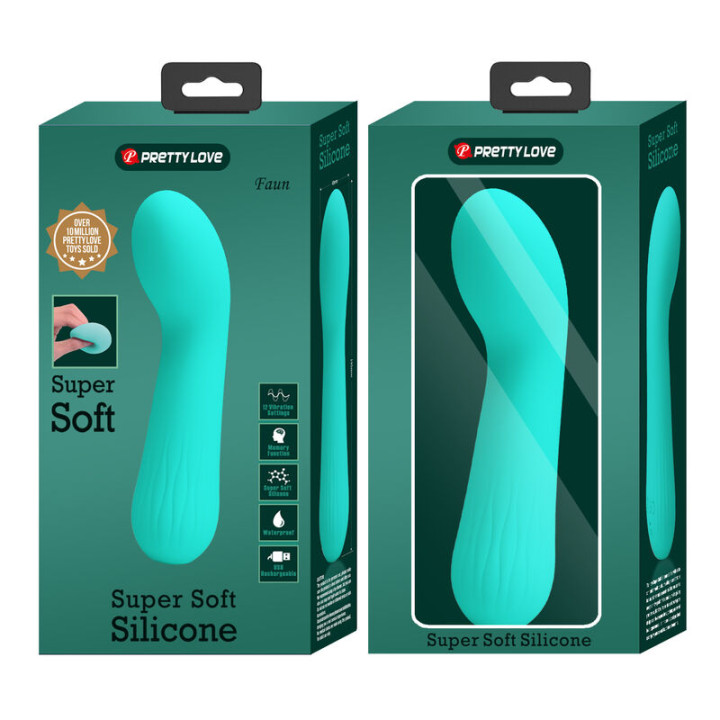 Pretty Love - Vibratore Ricaricabile Faun Verde Acqua