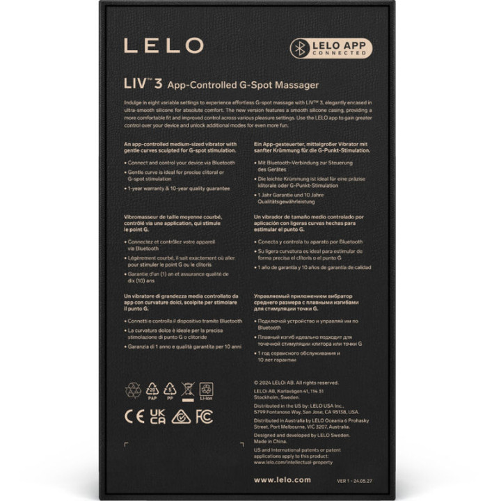 Lelo - Liv™ 3 Stimulateur de Point g Bleu