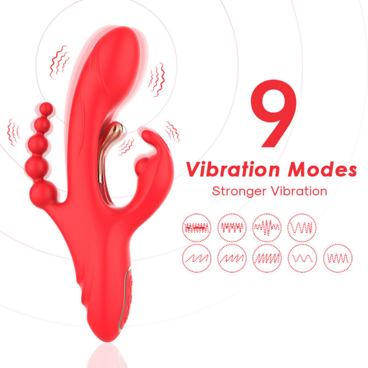 Armony - g-Spot And Clitoris Stimulator Vibrator Red