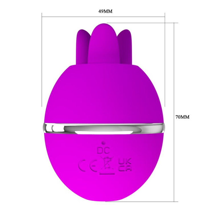 Pretty Love - Vibrador de Silicone Redondo Roxo Bola Gemini