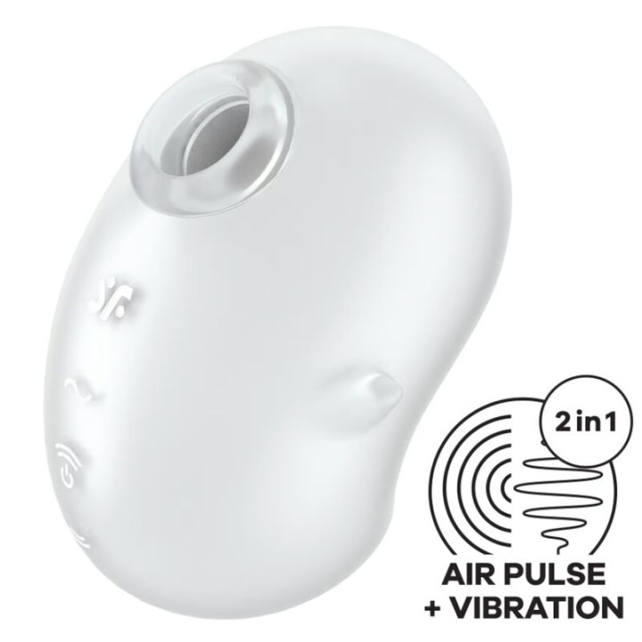 Satisfyer - Cutie Ghost Vibrador Lay-on Branco