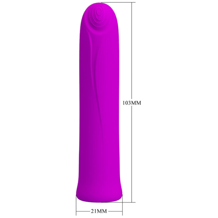 Pretty Love - Vibratore Curtis Mini Super Power 12 Vibrazioni in Silicone Violetto