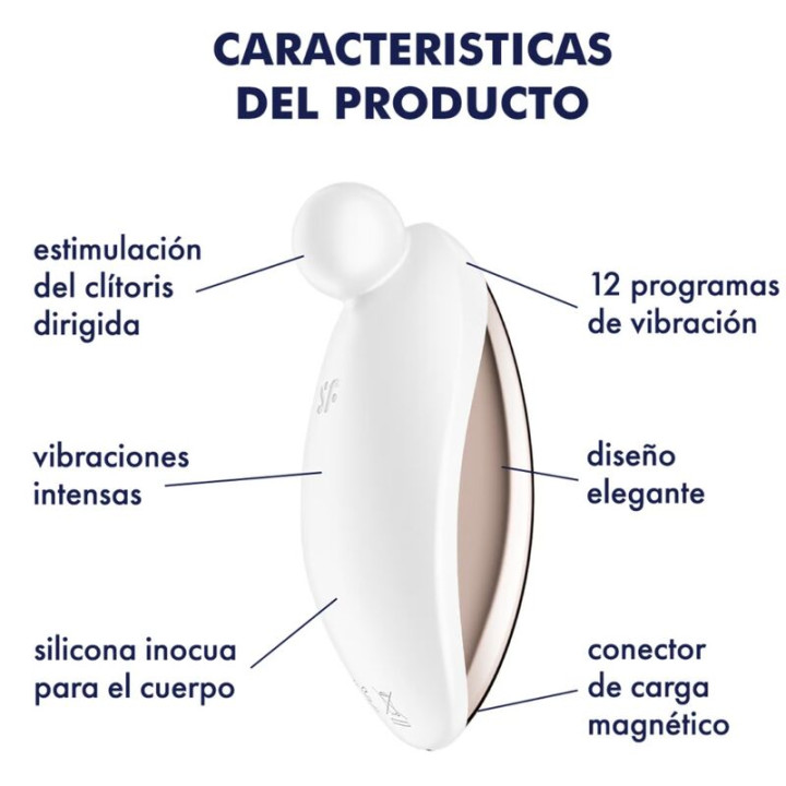 Satisfyer - Spot on 2 Vibrador Lay-on Branco