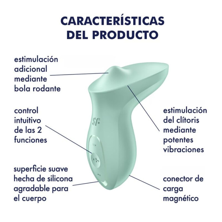 Satisfyer - Vibratore Exciterrr da Appoggio Clitoride Menta