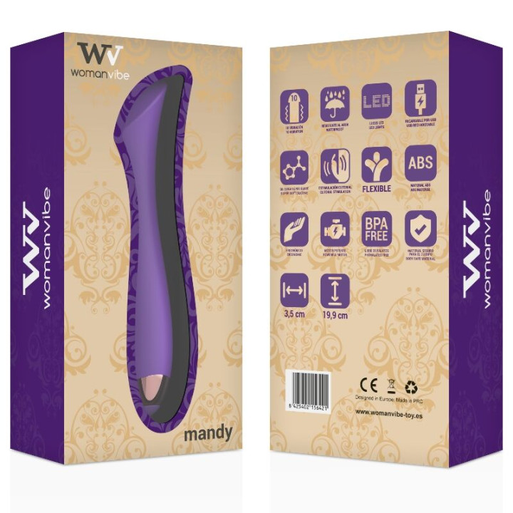 Womanvibe - Mandy "k" Point Silicone Rechargeable Vibrator