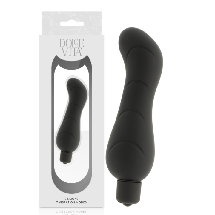 Dolce Vita - g-Spot Vibrador Silicona Negro