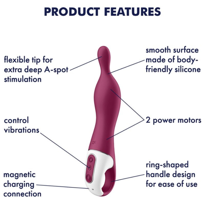 Satisfyer - Vibrador Amazing 1 Aspot Berry