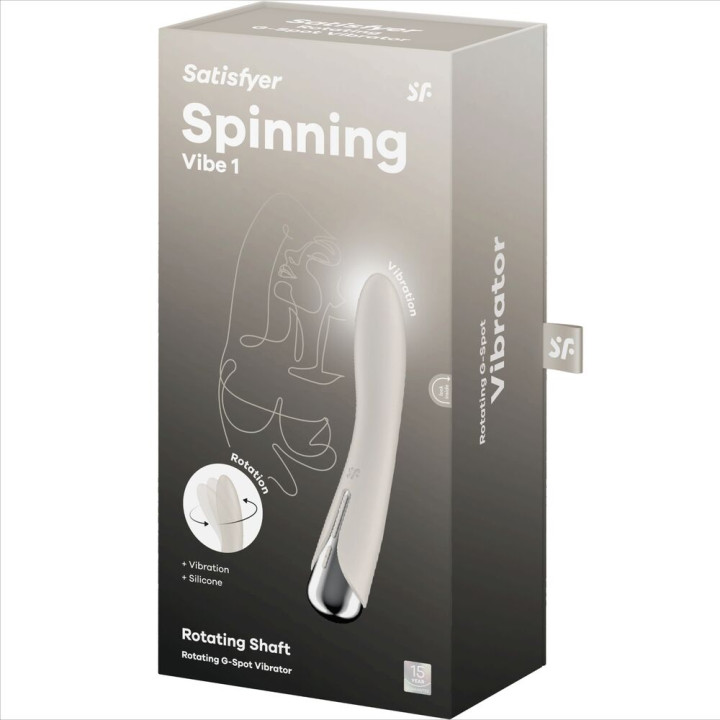 Satisfyer - Wibrator Rotatorowy Spinning Vibe 1 g-Spot Bezowy