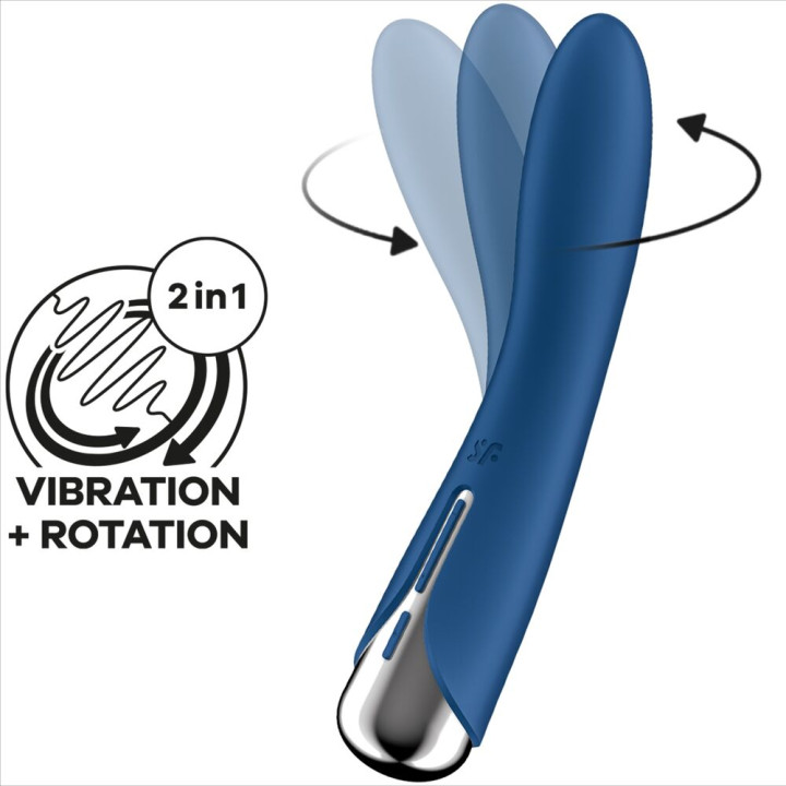 Satisfyer - Vibratore Rotatore Spinning Vibe 1 g-Spot Blu