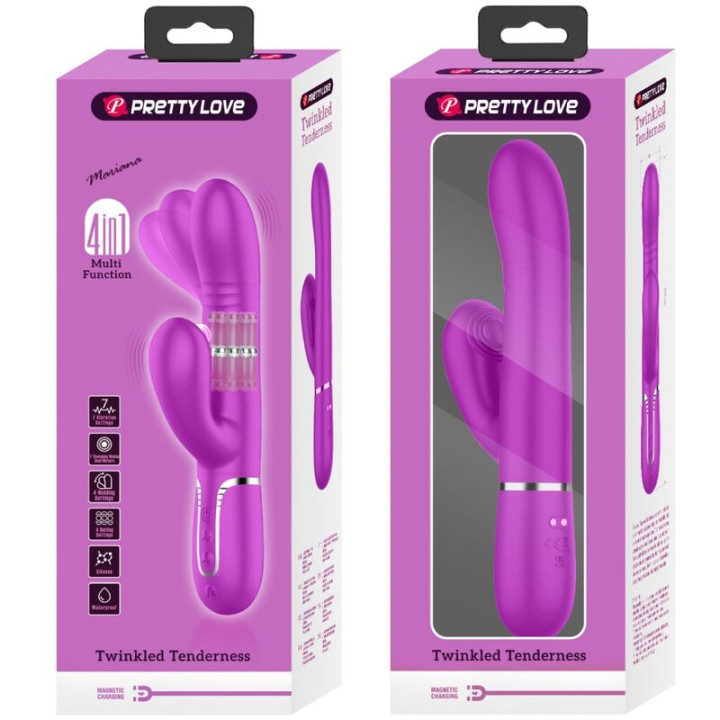 Pretty Love - Multifunction g-Spot Vibrator Fuchsia