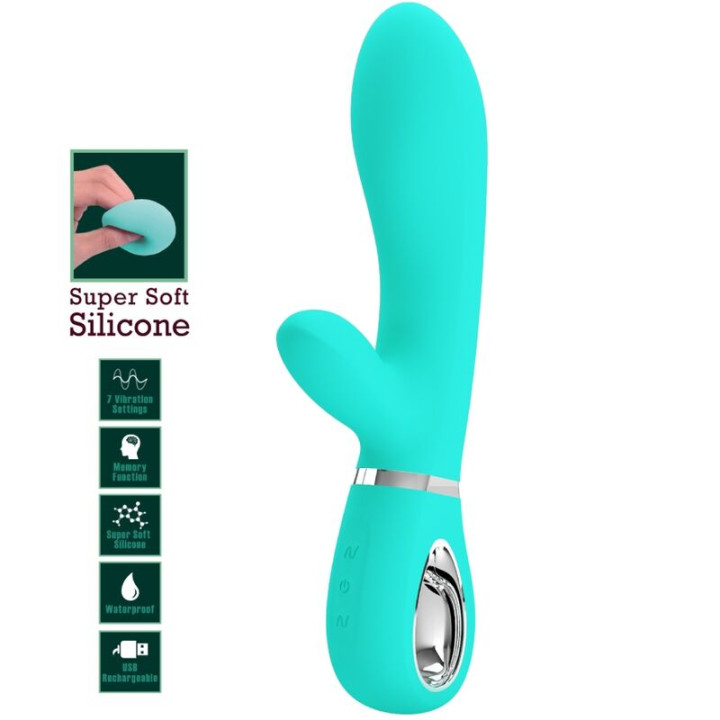 Pretty Love - Vibrador Multifuno g-Spot Thomas Aqua Verde