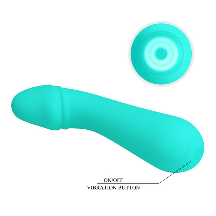 Pretty Love - Vibrateur Rechargeable Cetus Vert Aqua