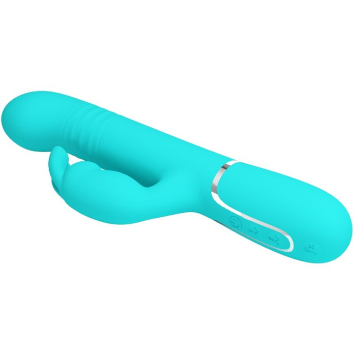Pretty Love - Vibrateur Coale Rabbit Perles Vert Aqua