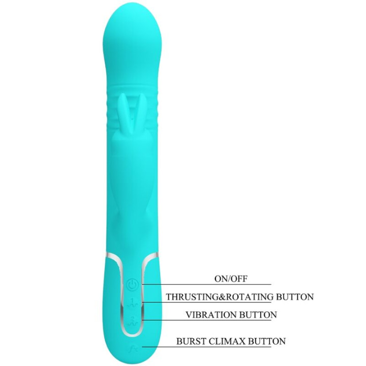 Pretty Love - Perle Vibratore Coale Rabbit Verde Acqua