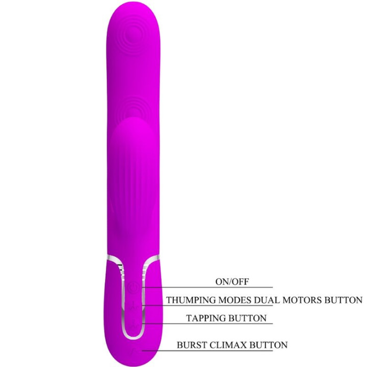 Pretty Love - Perlita Multifunction 3 in 1 g-Spot Vibrator Violet
