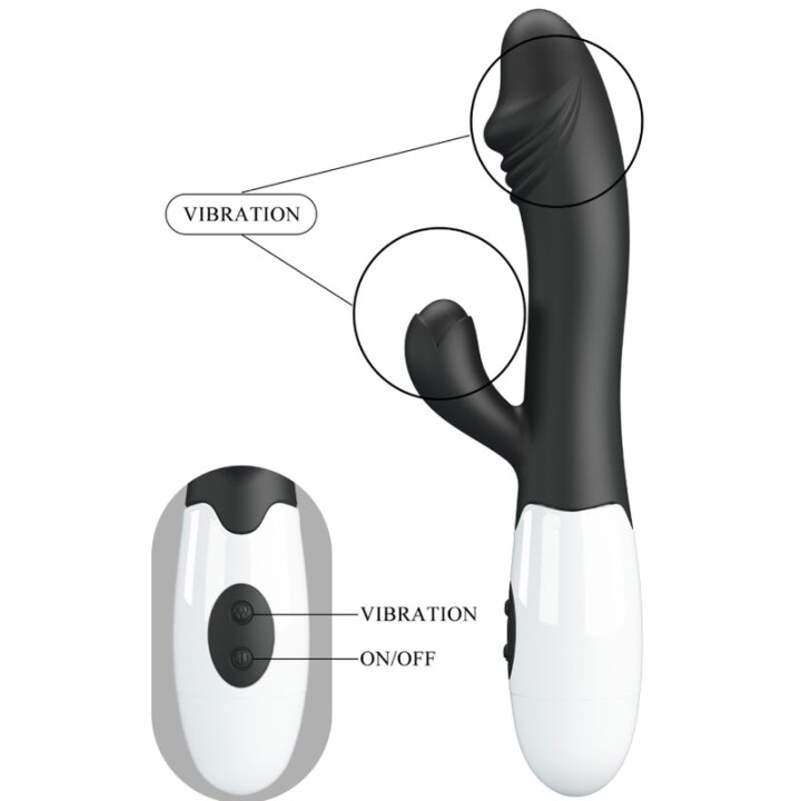 Pretty Love - Vibratore Snappy g-Spot Nero