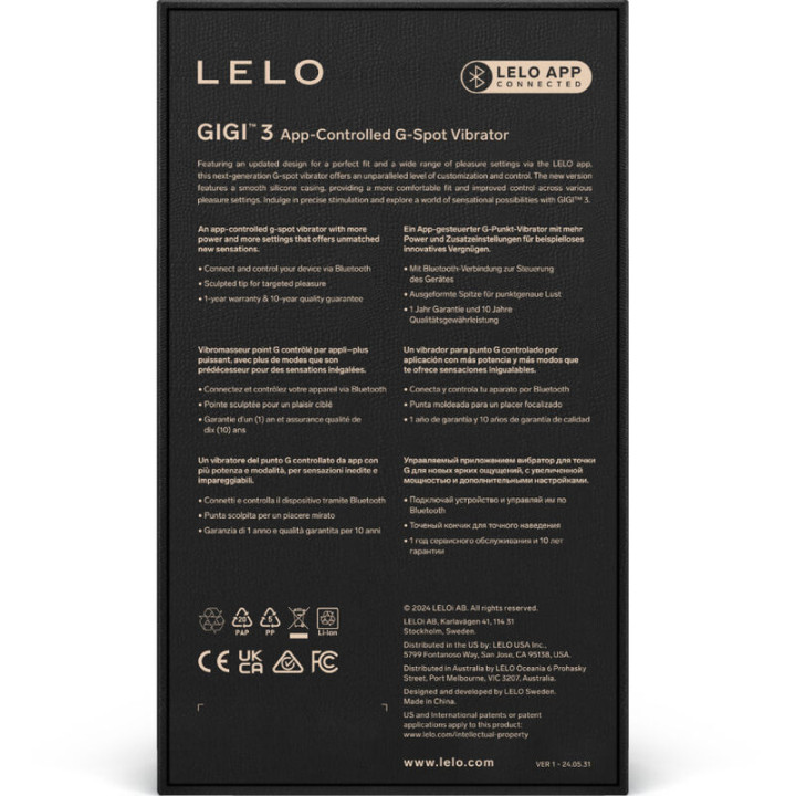 Lelo - Gigi™ 3 Vibratore g-Spot Rosa